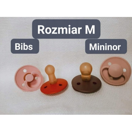Smoczek uspokajający okrągły lateksowy 2pak 6m+ Blossom / Mininor