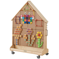 Tablica wolnostojąca STEM w kształcie domku / Masterkidz