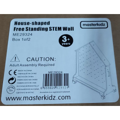 Tablica wolnostojąca STEM w kształcie domku / Masterkidz
