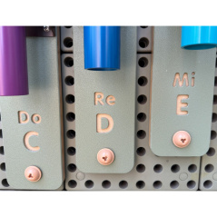 Duże cymbałki do tablicy STEM rurkowe / Masterkidz