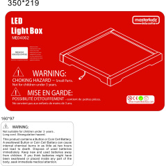 Przezroczysta tablica sensoryczna LED / Masterkidz