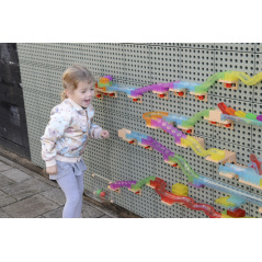 Zestaw konstrukcyjnych elementów do toru dla piłek STEM 440 el. / Masterkidz