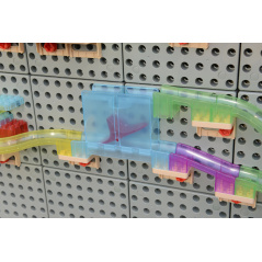 Zestaw konstrukcyjnych elementów do toru dla piłek STEM 440 el. / Masterkidz