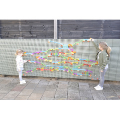 Zestaw konstrukcyjnych elementów do toru dla piłek STEM 440 el. / Masterkidz