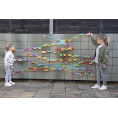 Zestaw konstrukcyjnych elementów do toru dla piłek STEM 440 el. / Masterkidz