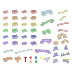 Zestaw konstrukcyjnych elementów do toru dla piłek STEM 440 el. / Masterkidz