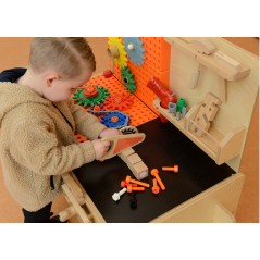 Duży warsztat STEM z narzędziami i akcesoriami / Masterkidz