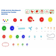 Duży warsztat STEM z narzędziami i akcesoriami / Masterkidz