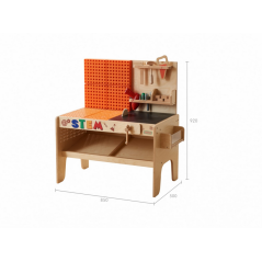 Duży warsztat STEM z narzędziami i akcesoriami / Masterkidz