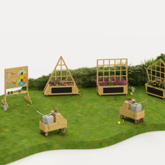 Tablica dwustronna manipulacyjna i kredowa / Classic World