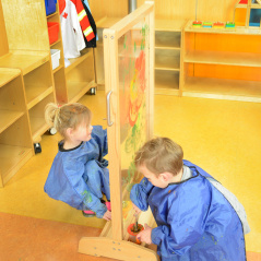 Przezroczysta dwustronna tablica do malowania / Masterkidz