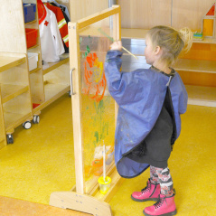 Przezroczysta dwustronna tablica do malowania / Masterkidz