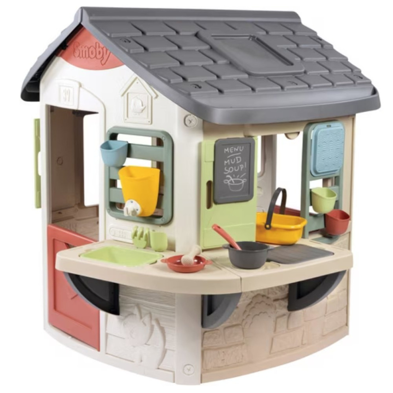 Domek ogrodowy z kuchnią + 16 akcesoriów / Smoby