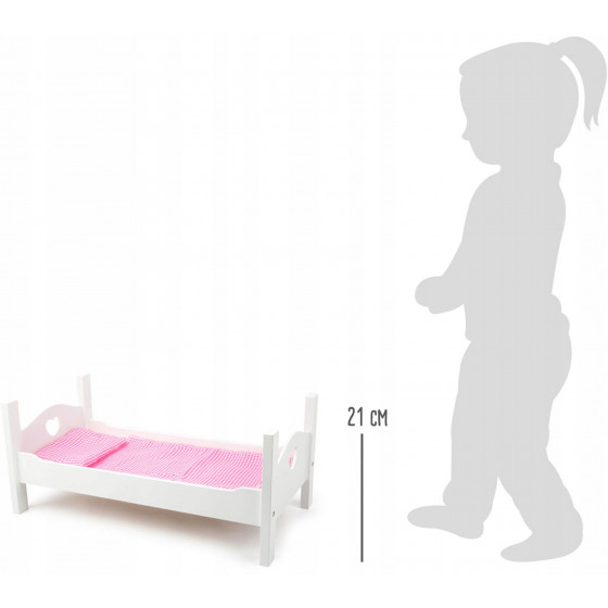 Łóżeczko dla lalek z pościelą / Small Foot Design