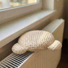 Termofor miś z pestkami wiśni i lawendą 180g Kremowy / Bocioland