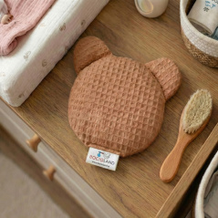 Termofor miś z pestkami wiśni i lawendą 180g Brązowy / Bocioland