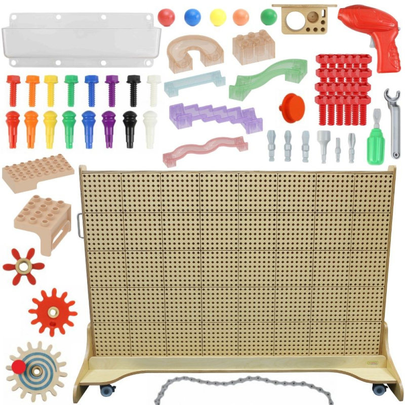 Wolnostojąca tablica STEM 166x125 cm + Zestaw akcesoriów / Masterkidz