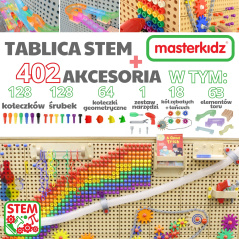 Wolnostojąca tablica STEM 166x125 cm + Zestaw akcesoriów / Masterkidz