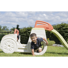 Samochód ogrodowy ze zjeżdżalnią / Smoby