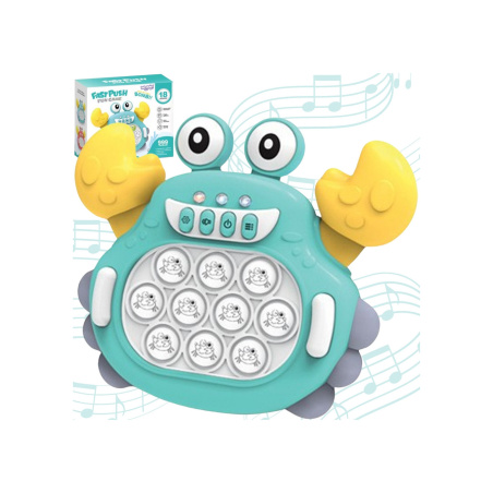 Interaktywna gra zręcznościowa Pop-It Krab zielony / Woopie