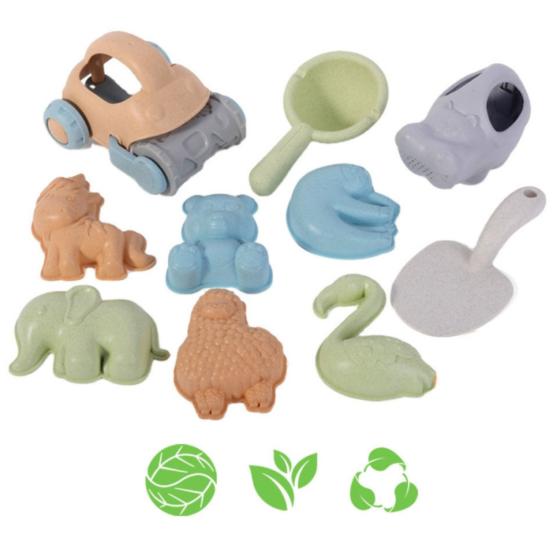 Zestaw do zabawy w piaskownicy z samochodzikiem 10 el. / Woopie