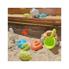 Zestaw do zabawy w piaskownicy z samochodzikiem 10 el. / Woopie