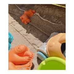 Zestaw do zabawy w piaskownicy z samochodzikiem 10 el. / Woopie