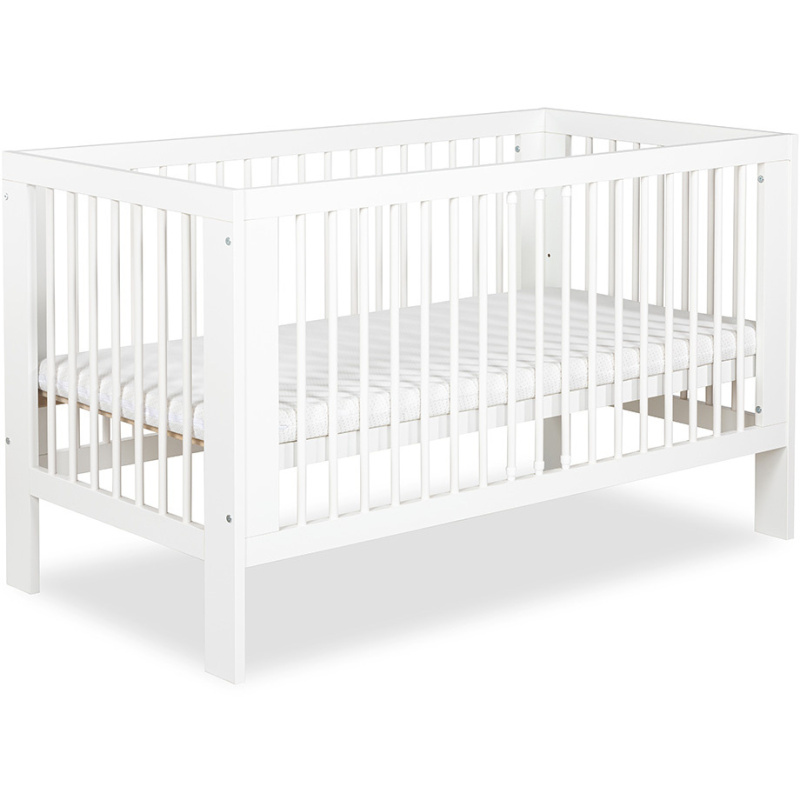 Łóżeczko dziecięce Olivia białe 140x70 cm / Klupś