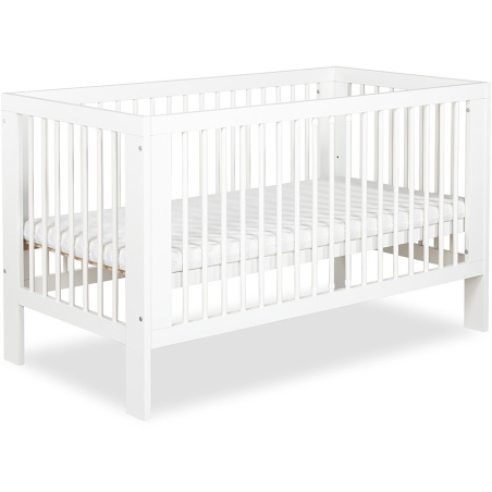 Łóżeczko dziecięce Olivia białe 140x70 cm / Klupś