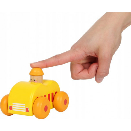 Kolorowe samochodziki z piszczałką 1 szt. / Small Foot Design
