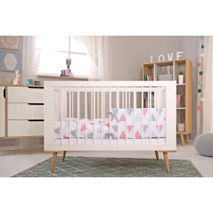 Łóżeczko dziecięce Sofie białe 120x60 cm / Klupś