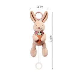 Maskotka króliczek karo z pozytywką / Babyono