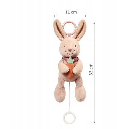 Maskotka króliczek karo z pozytywką / Babyono