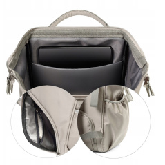 Plecak dla mamy Modern style beżowy / Babyono