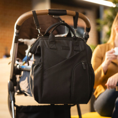 Plecak dla mamy Modern style czarny / Babyono