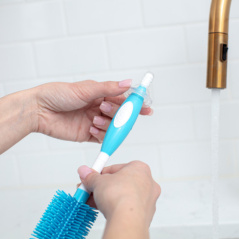 Silikonowa szczotka do czyszczenia butelek Niebieska / Dr Brown's