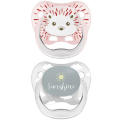 Smoczek ortodontyczny PreVent 0+ Jeżyk 2 szt. / Dr. Brown's