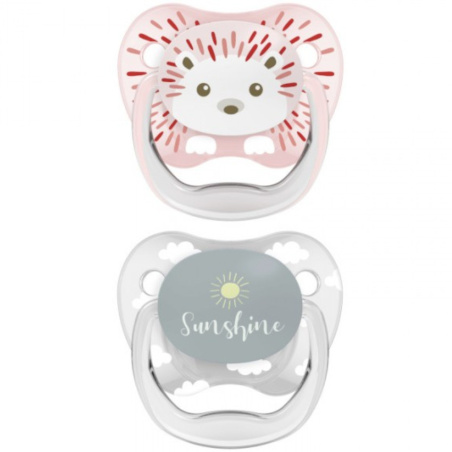 Smoczek ortodontyczny PreVent 0+ Jeżyk 2 szt. / Dr. Brown's