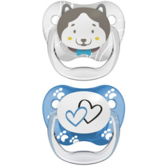 Smoczek ortodontyczny PreVent 6+ Piesek 2 szt. / Dr. Brown's