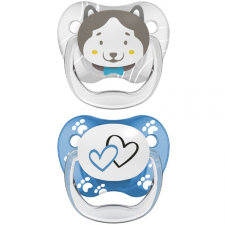 Smoczek ortodontyczny PreVent 6+ Piesek 2 szt. / Dr. Brown's