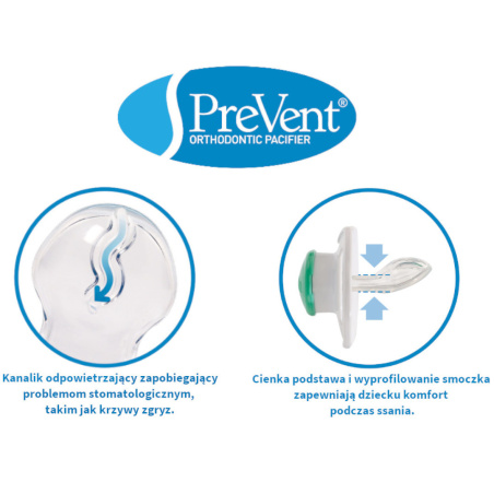 Smoczek ortodontyczny PreVent 6+ Piesek 2 szt. / Dr. Brown's