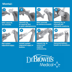 Butelka dla dzieci z rozszczepem wargi 120 ml / Dr. Brown's