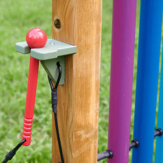 Duże kolorowe cymbałki ogrodowe / Masterkidz