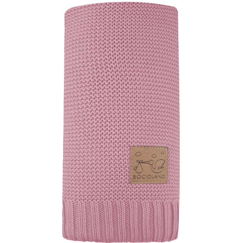 Kocyk bambusowo-bawełniany Paris 80x100 cm Wrzosowy / Bocioland