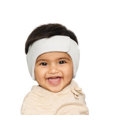 Miękka opaska wygłuszająca dla niemowląt 0-6m Szara / Dooky