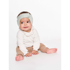 Miękka opaska wygłuszająca dla niemowląt 0-6m Szara / Dooky