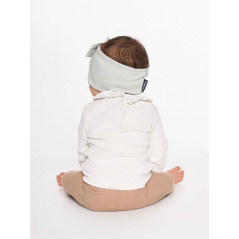 Miękka opaska wygłuszająca dla niemowląt 0-6m Szara / Dooky