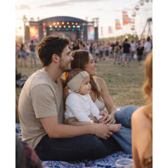 Miękka opaska wygłuszająca dla niemowląt 0-6m Szara / Dooky