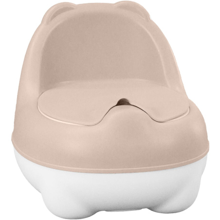 Nocnik z oparciem Bear Potty różowy / BoJungle