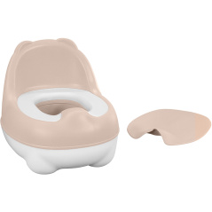 Nocnik z oparciem Bear Potty różowy / BoJungle